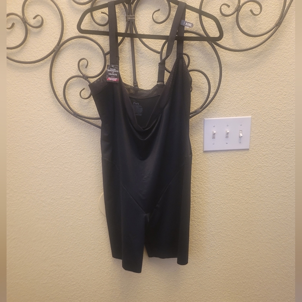 Maideform Wear Wear Your Own Bra. Torsette Body. Briefer Black 3XL